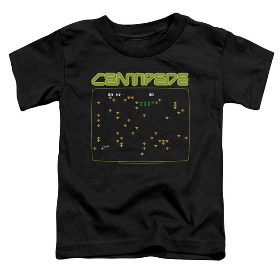 Atari Centipede Screen S/S Toddler T-Shirt Black