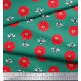 thumbnail image 2 of Soimoi Poly Georgette Fabric Floral & Bee Insects Fabric Prints by Yard 52 Inch Wide, 2 of 3
