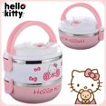 thumbnail image 2 of Fiambrera térmica de Hello Kitty para niños, bonita fiambrera portátil de alta capacidad, contenedor de comida de Anime de acero inoxidable, 2 of 4