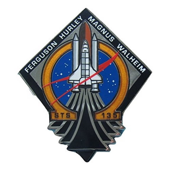 Space Shuttle Pin Mission Complete Nasa Official Edition STS 135 Final Mission
