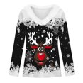 thumbnail image 5 of Active Tops Women Ringer Tee Casual Women Summer Women Solid Tee T Shirt Women Short Sleeve Set Shirt for Women Long Sleeve Compression Women T Shirts Long Sleeve Short Sleeve T Black L, 5 of 5
