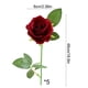 thumbnail image 3 of Ramo de flores artificiales para centros de mesa de boda y decoración del hogar | Arreglo floral artificial de 48 cm con hojas | Paquete de 5 en rosa, beige, blanco, rojo, vino, rosa fuerte y, 3 of 7