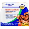 Equate Nutritional Shake, Chocolate, 6 Count, 48 fl oz