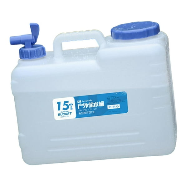 Contenedor de agua portátil con cubo de agua para acampar 15L