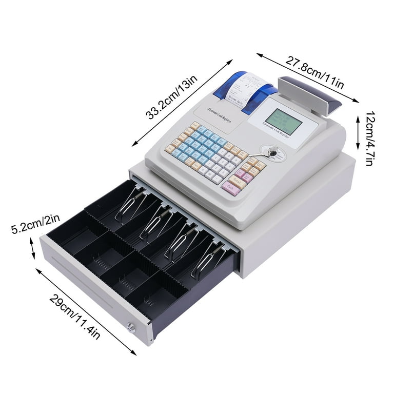 Electronic Cash Register レジスター Amazon.com: 48-Key Digital LED POS System Cash Register with