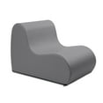 thumbnail image 2 of Jaxx Midtown Medium Classroom Soft Foam Chair - Premium Vinyl Cover - Charcoal, 2 of 7