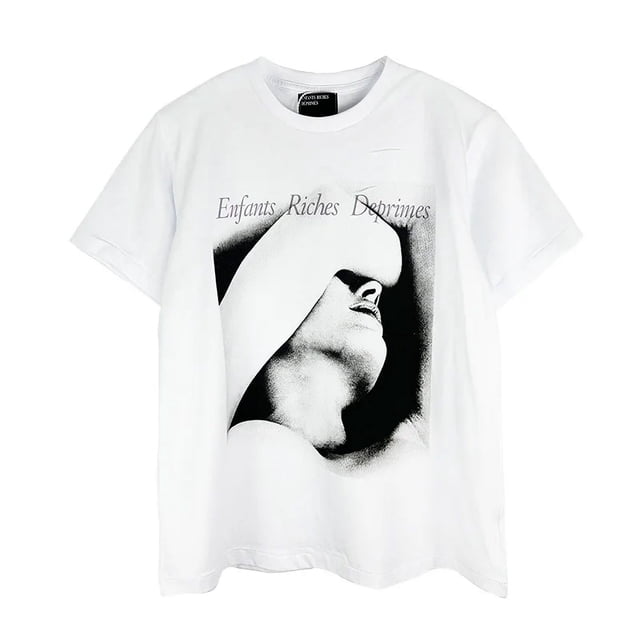 Heavy Fabric Character Pattern Print ERD T-Shirt Men Women 1:1 Tags Character Pattern Print White Enfants Riches Deprimes TShirt