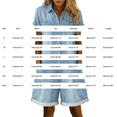 thumbnail image 4 of LEKODE Jumpsuits for Women Cuffed Hem Denim Shorts Romper Collared Short Sleeve Button Front Loose Fit One Piece Outfit Fall clothes White 4XL, 4 of 6