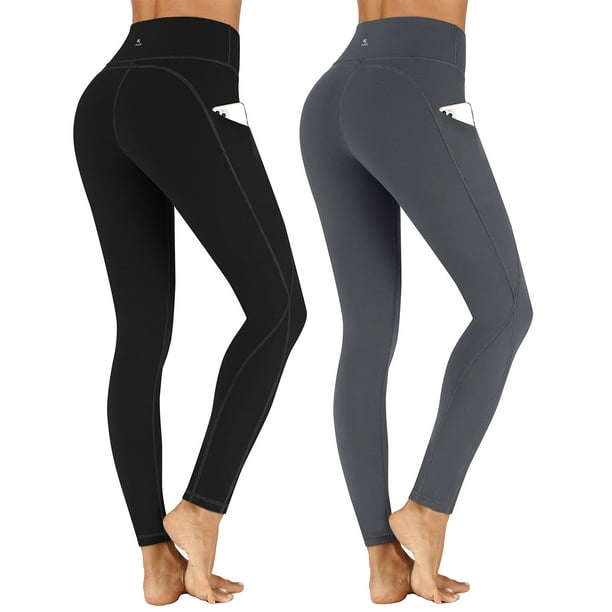 TOREEL High Waisted Leggings Pack Yoga Pants with Pockets for
