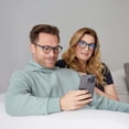 thumbnail image 3 of OPULIZE Unisex's Blue Light Reading Glasses 2 Pack, 3 of 6