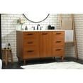 thumbnail image 2 of 48 inch bathroom vanity in Teak with backsplash, 2 of 8
