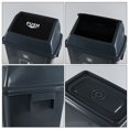 thumbnail image 3 of Sandmovie 18 Gallon Large Trash Can with Swing Lid, Outdoor Plastic Garbage Bins with Lids, 4 Packs, 3 of 8
