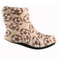 thumbnail image 3 of Carnival Ladies Super Soft Non Slip Sole Sherpa Slipper Heart Brown Orange, 3 of 7