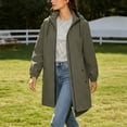 thumbnail image 4 of QQZ Long Tunic Oversized Hooded Zip Up Cardigan For Women, Long Sleeve Wind Resistant Cardigan Sweaters For Women, Lightweight Fall Outfits For Travel Business Casual Outdoor Daily Wear, 4 of 8