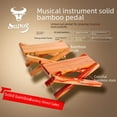 thumbnail image 1 of Foldable Bamboo Guitar Footstool with 4-Level Height Adjustment - Portable Solid Wood Pedal for Acoustic/Classical Guitars, Erhu, Pipa & Traditional Instruments - Lightweight, Sturdy & Easy-Carry, 1 of 5