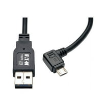 Tripp Lite UR05C-003-RB Dedicated Reversible USB Charging Cable Black 3 ft