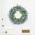 thumbnail image 2 of Scidweet Artificial Lavender Wreaths for Front Door,  18.9” Faux Farmhouse Wreaths for Indoor Outdoor Spring Summer Wall Window Party Wedding Home Decor, 2 of 6