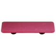 thumbnail image 1 of Hot Knobs HK9050-PA Opaline Rouge Rectangle Verre Cabinet Pull - Aluminium Poste, 1 of 1