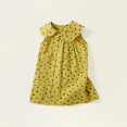 thumbnail image 4 of WOLLED Toddler Kids Girls Summer Cotton Dress Sleeveless Polka Dot Sundress Baby Casual Tutu Dress 1-8Y, 4 of 11