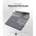 thumbnail image 4 of EIP Bluetooth Keyboard Case for iPad 10.2 inch (7th/8th/9th Gen) & iPad Air 10.5 inch (3rd Gen), 10.2 "Magnetic Detachable Cover with Trackpad, 7-Color Backlit Keys, Slim Protective Smart Case, 4 of 7