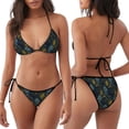 thumbnail image 3 of Balery Sunflowers Pijama Estampado Bikini de Dos Piezas para Mujer - Conjunto de Bikini Ajustable Sexy y Cómodo para Playa, 3 of 6