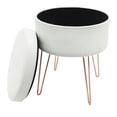 thumbnail image 2 of Taburete HomeTrends con almacenamiento Ivory, 2 of 4