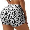 thumbnail image 2 of Fotbe Cute Panda Seamless Shorts, Womens Workout Shorts High Waist Stretch Booty Short for Gym/Yoga/Running/Biking-Medium, 2 of 9