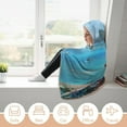 thumbnail image 6 of Avatar Hooded Blanket Poncho Wearable Blanket Hoodie Cozy Soft Warm Flannel Fleece Throw Blanket for Women Men Boys Girls, 6 of 7