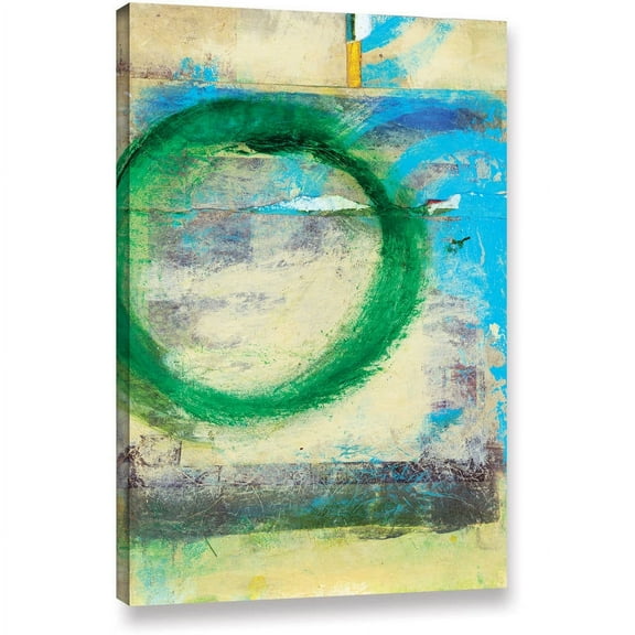 ArtWall Elena Ray "Green Circle" Gallery-wrapped Canvas