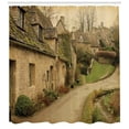 thumbnail image 2 of Farm House Shower Curtain Retro England Brick Print for Bathroom 75 Inches Long, 2 of 2