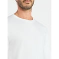 thumbnail image 4 of Athletic Works Men's and Big Men's Cotton Tee with Long Sleeves, Sizes S-3XL, 4 of 5