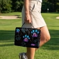 thumbnail image 3 of Xoenoiee Dog Paw Print Golf Cart Seat Covers, Soft Comfortable Golf Cart Seat Towel Blanket for EZGO, Yamaha, Club Car and Other 2-Seat Golf Carts, 51.18" x 30.31", 3 of 6