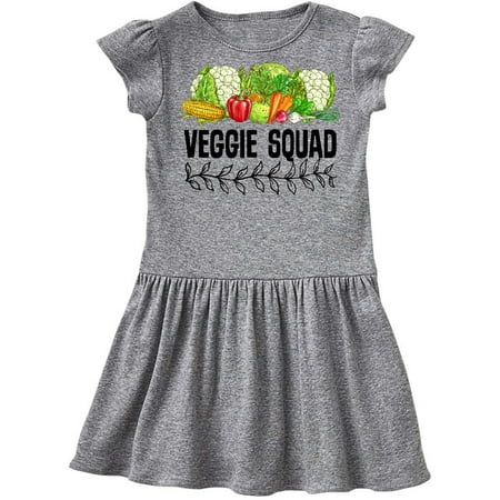 

Inktastic Veggie Squad Vegan Vegetarian Gift Toddler Girl Dress
