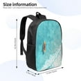 thumbnail image 3 of Goofa Tranquil Ocean Canoe Journey Pattern 17in Student Backpack - School, Travel, Work Bookbag -Laptop Backpack,Water Resistant College School Computer Bag, 3 of 6