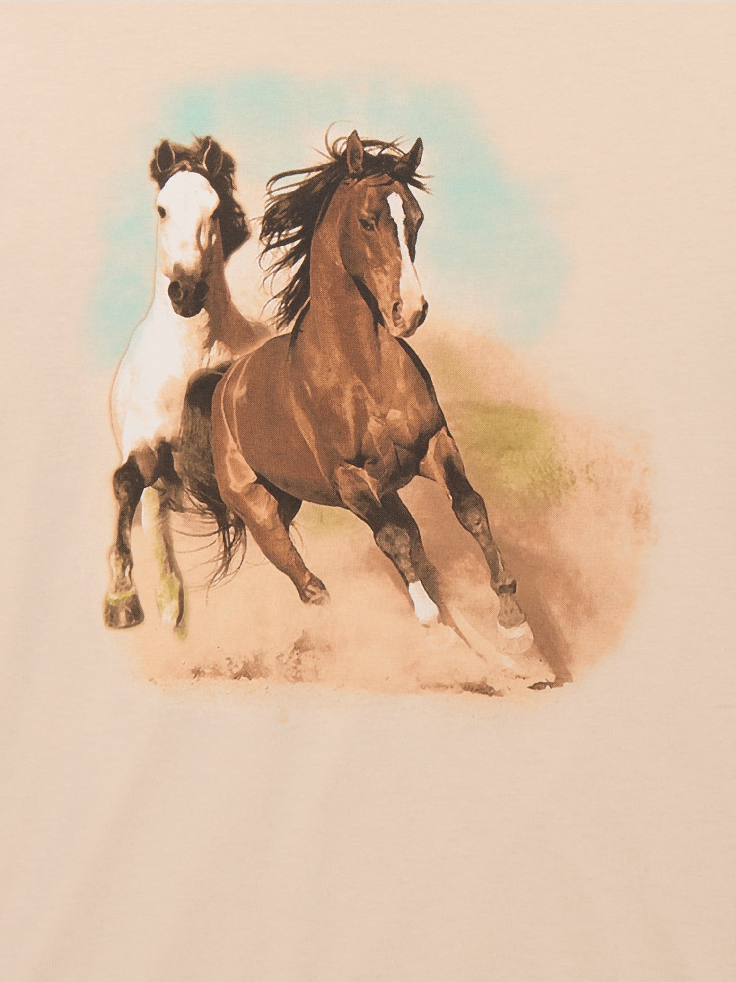 Wonder Nation Girls Graceful Gallop Graphic Tee with Short Sleeves, Sizes 4-18