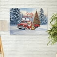 thumbnail image 2 of Santa is Coming Corgi Merry Christmas Xmas Noel Truck Tree Horizontal Matte Canvas Poster Welsh Corgi Dog Lover Gifts Idea Wall Art Home Decor - 02023, 2 of 5