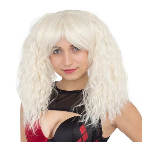 Adult Deluxe Harley Quinn Cosplay Costume Wig
