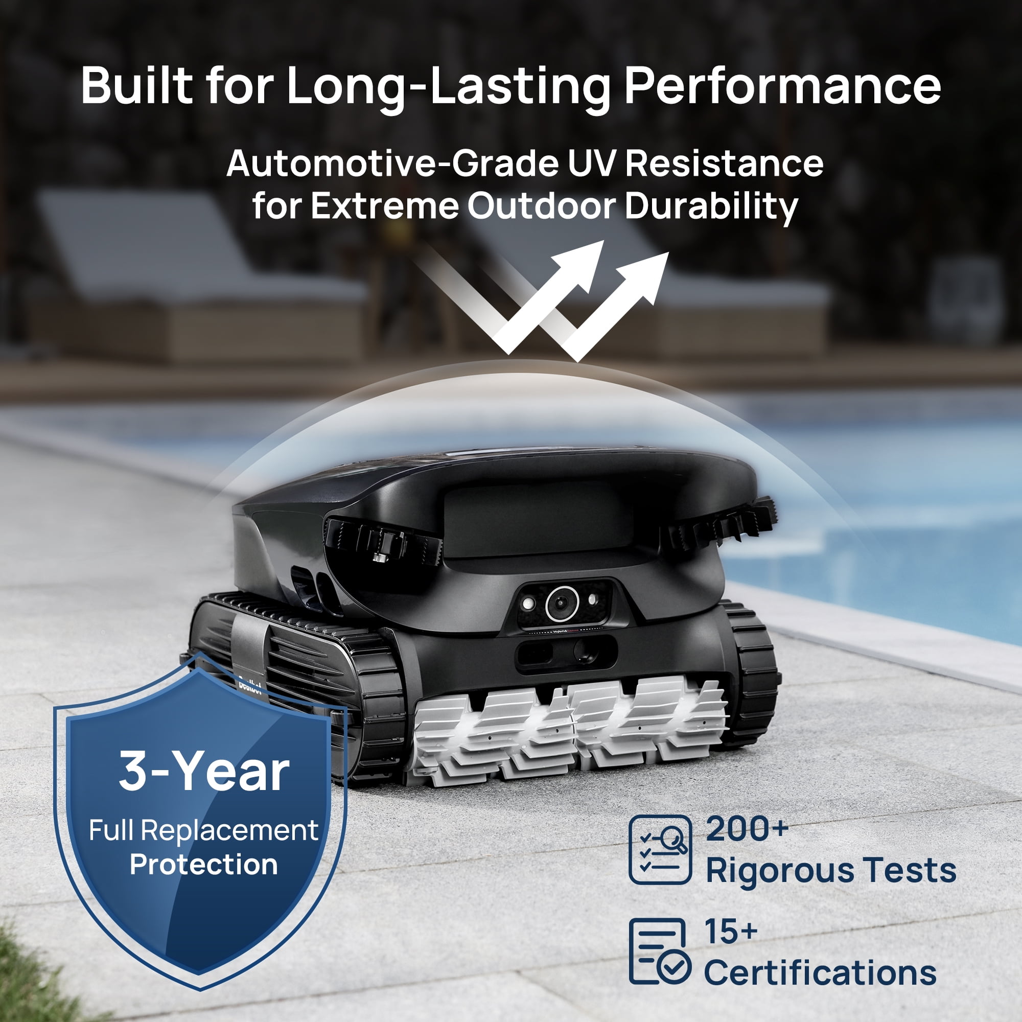 Beatbot AquaSense 2 Ultra Cordless Pool Vacuum Robot for Complex Pools, AI Camera, 5-in-1 Cleaning, Smart Surface Parking,Water Clarification