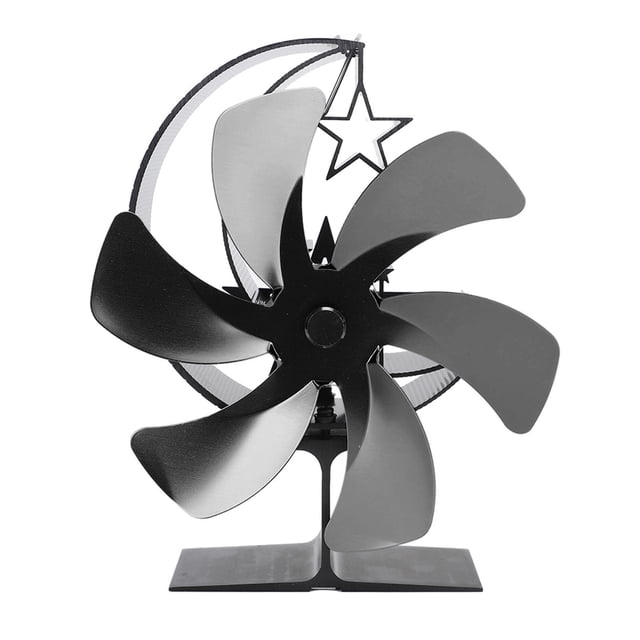 Log Fan, Quiet Operation Half Moon Pattern Stove Fan For Indoor