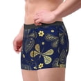 thumbnail image 3 of Bingfone Vintage Golden Butterfly Men's Underwear - Casual Stretch Boxer Briefs-Small, 3 of 7
