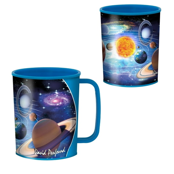 3D You Are Here Space Cup by Deluxebase – 10oz Lenticular Plastic Kids Cup by David Penfound