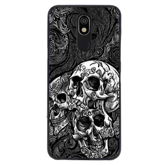 Skull-329 Phone Case, Degined for LG X4 Case Men Women, Flexible Silicone Shockproof Case for LG X4