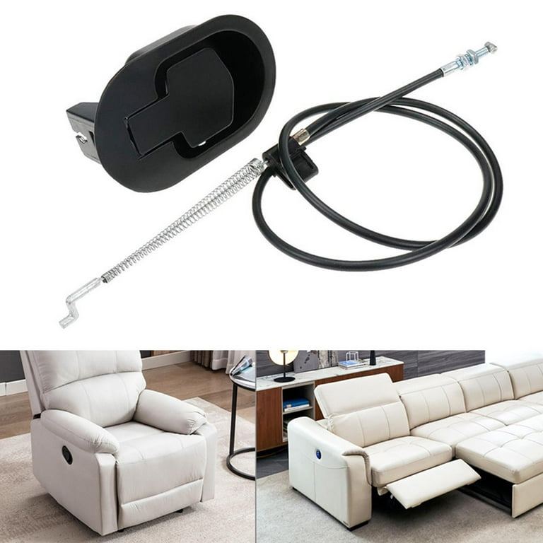 Metal Recliner Handle Replacement Parts with Cable, Recliner Sofa ,  Reclining Furniture Repair Accessories
