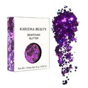 KARIZMA Bewitched Body Glitter. 10g Chunky Face Glitter, Hair Glitter, Eye Glitter and Body Glitter for Women. Rave Glitter, Festival Accessories, Cosmetic Glitter Makeup. Loose Glitter Set