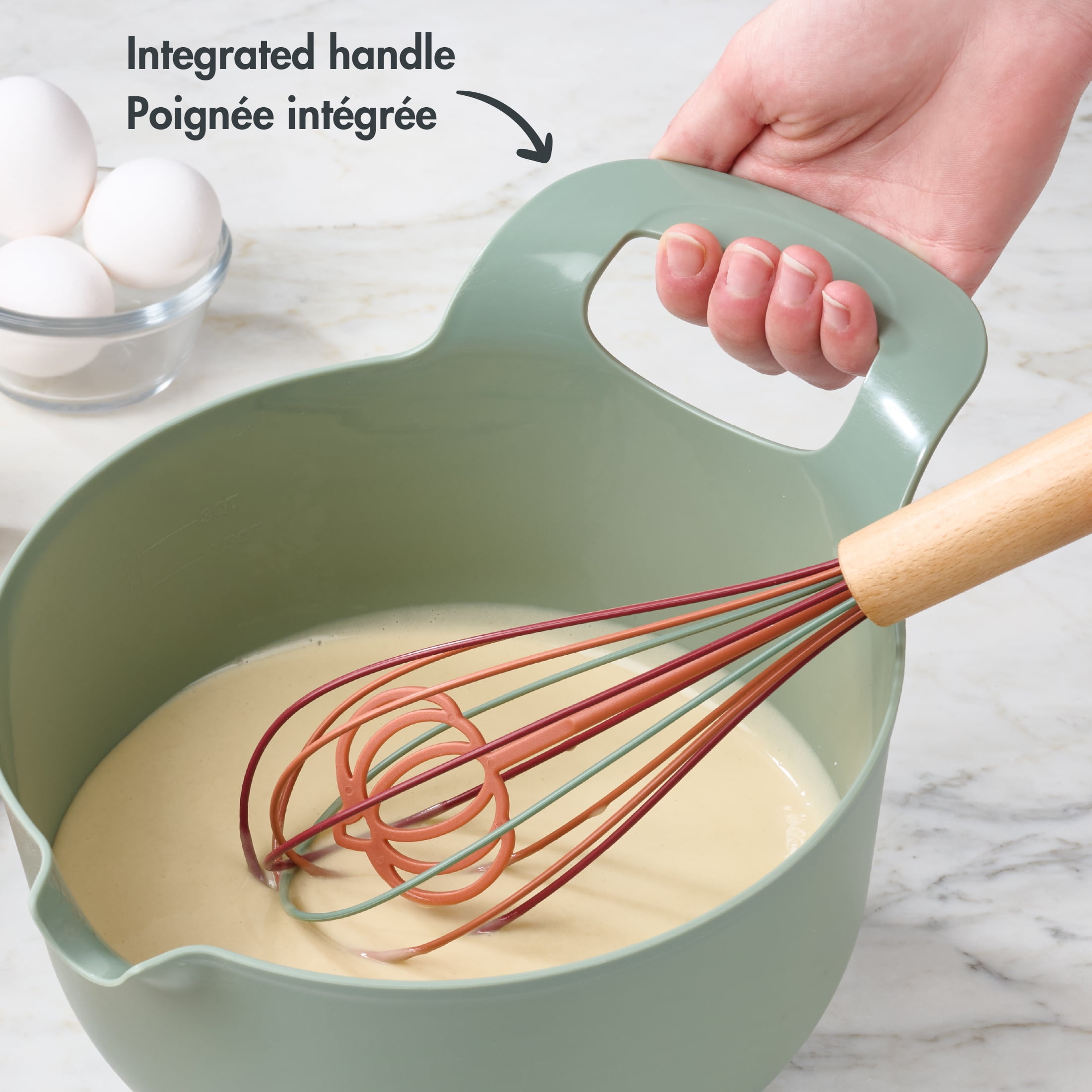 Way to Celebrate 3QT Mixing Bowl, Green, WAY-TO-CEL PL MIXING BOWL