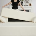 thumbnail image 6 of Oversized 66" Sleeper Sofa with Pull-Out Bed, 3-in-1 Convertible Sofa Bed with Storage Pockets for Living Room, Beige, 6 of 7