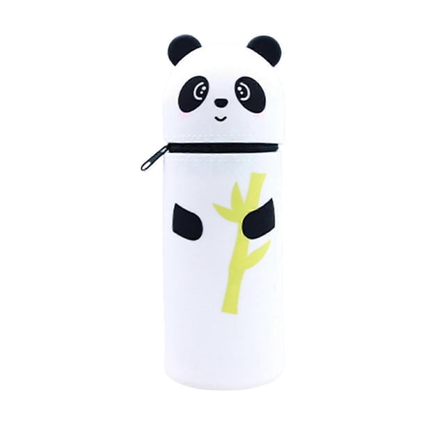 Cartoon Pencil Case Telescoping Pencil Bag Soft Silicone Pen Pouches Large Capacity Pencil Case Standing up Pen Case