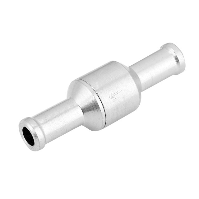 Paso de válvula de retención Válvula de retención recta en línea de aluminio Combustible Diesel Gas Líquido Aire Unidireccional Sin retorno(8mm)