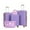 Purple, variant on Carry On Suitcase 5PCS Luggage Set ABS Spinner Wheels Lightweight Luggage