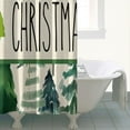 thumbnail image 4 of Merry Christmas Triangle Tree Shower Curtain,Washable Show Curtain with Hooks Basic Polyester Fabric Bathroom Curtains for Thanksgiving Day Fall Party Home Decor, 4 of 5